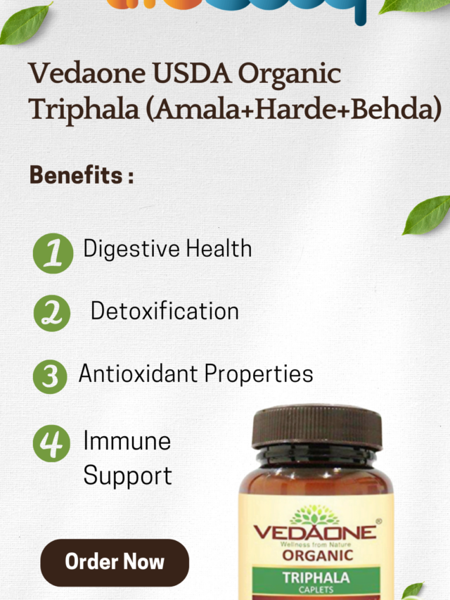 🌿 Discover the Power of Nature with Vedaone USDA Organic Triphala 🌿
