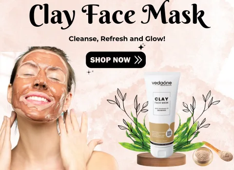 Clay face mask banner