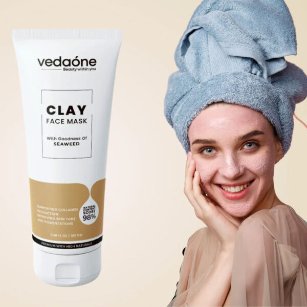 Clay Face Mask + Glorion Face Wash + VedaOne Sunblock Spf 50 - Image 5