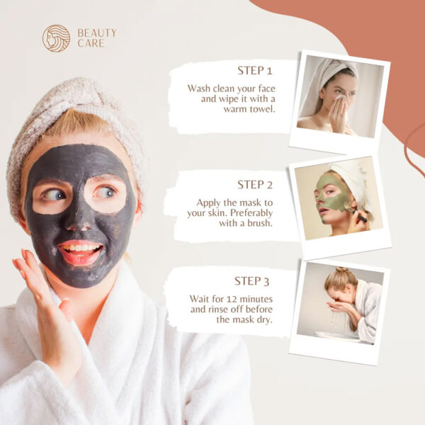 Clay Face Mask + Glorion Face Wash + VedaOne Sunblock Spf 50 - Image 4