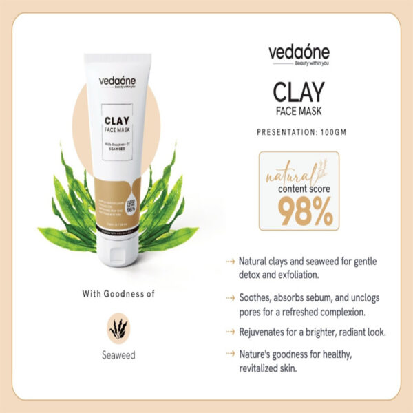 Clay Face Mask + Glorion Face Wash + VedaOne Sunblock Spf 50 - Image 10