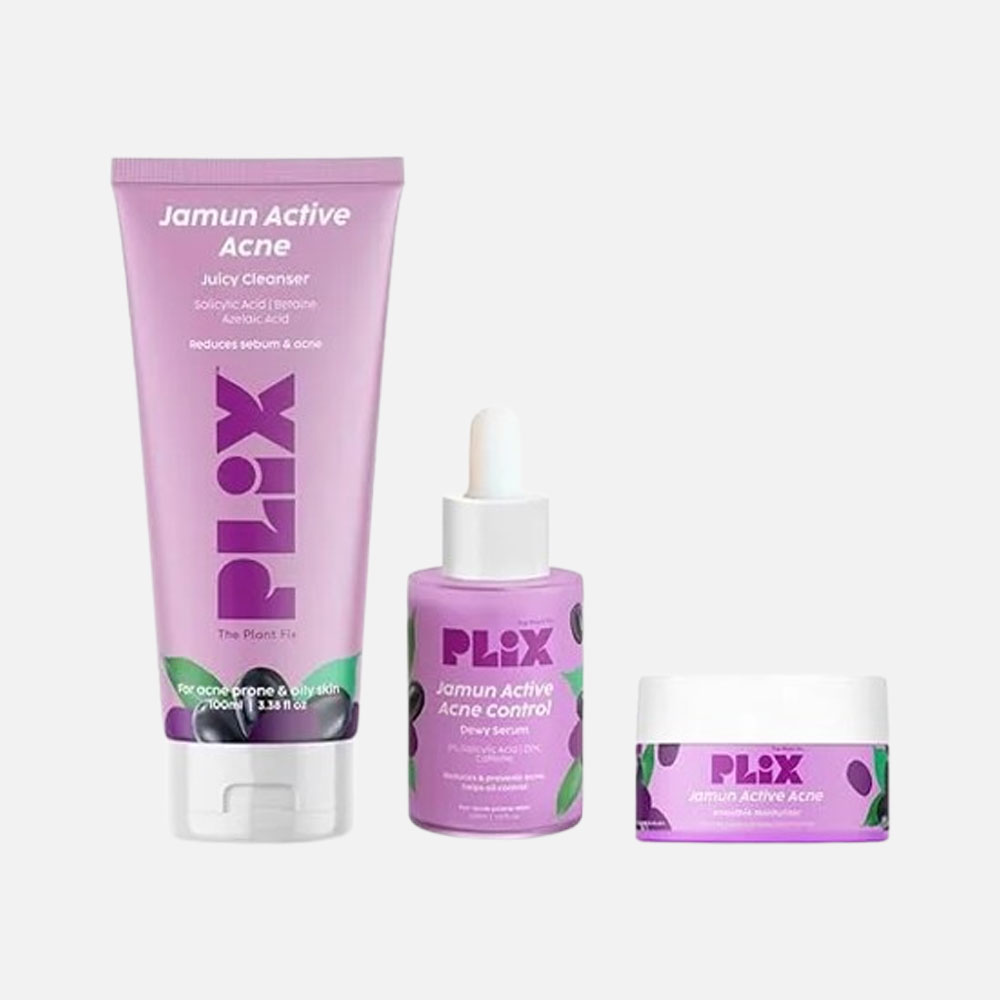 Jamun Cleanser & 2% Salicylic Acid Serum With Smoothie Moisturizer