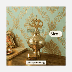 DMI Brass Nandadeep Akhanda Jyothi Deepa 12” Height | 2.5 kg (25 Days Burning) Size No.1