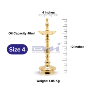 DMI 7 Faced Kalas/Kalash Samai Lined Pattern Stand (12 Inches) – Size No.4