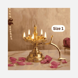 DMI Brass Panchaarti / Goa Pancharti (5 Inches, 550gm) Size No.1