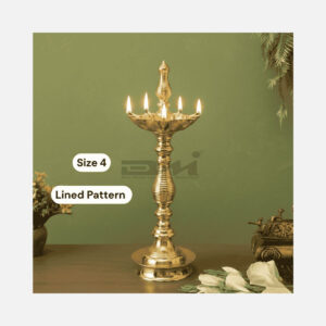 DMI 7 Faced Kalas/Kalash Samai Lined Pattern Stand (12 Inches) – Size No.4