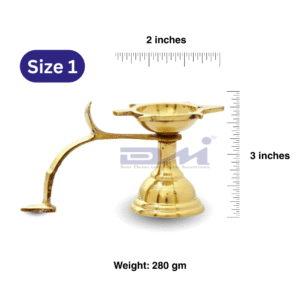 DMI’s Brass Goa Ekarti (3 Inches, 280gm) Size No.1
