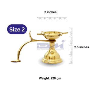 DMI’s Ethnic Brass Goa Ekarti (2.5 Inches, 220gm) Size No.2
