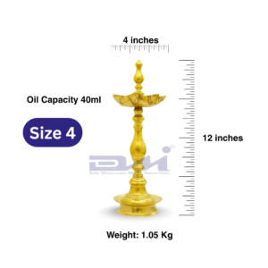 DMI 7 Faced Kalas/Kalash Samai (12 Inches) Plain Pattern Stand – Size No.4