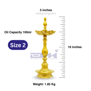 DMI 7 Faced Kalas/Kalash Samai (16 Inches) Plain Pattern Stand – Size No.2