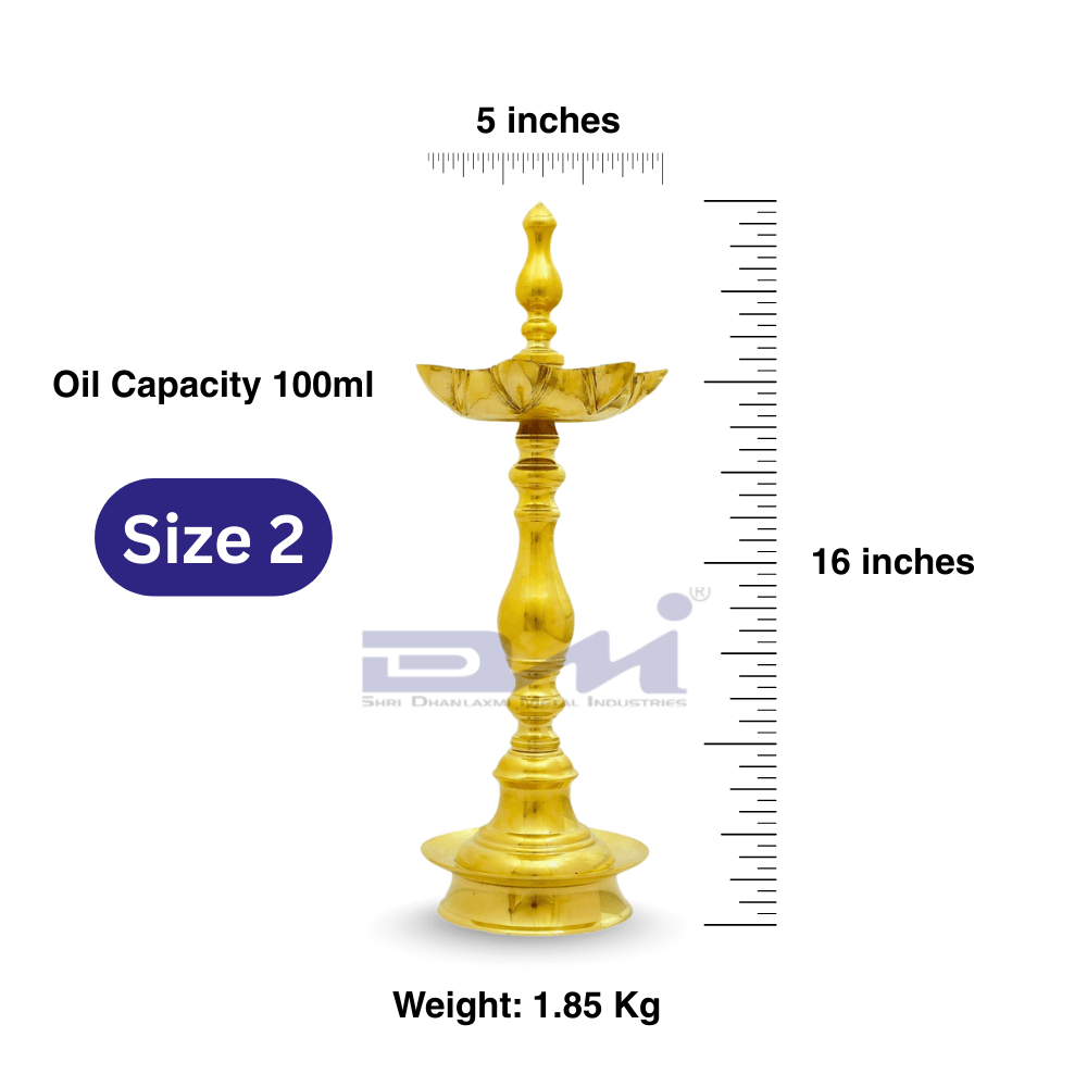 DMI 7 Faced Kalas/Kalash Samai (16 Inches) Plain Pattern Stand – Size No.2 - Image 2