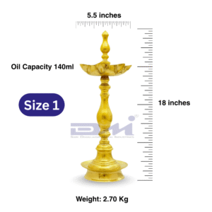 DMI 7 Faced Kalas/Kalash Samai (18 Inches) Plain Pattern Stand – Size No.1