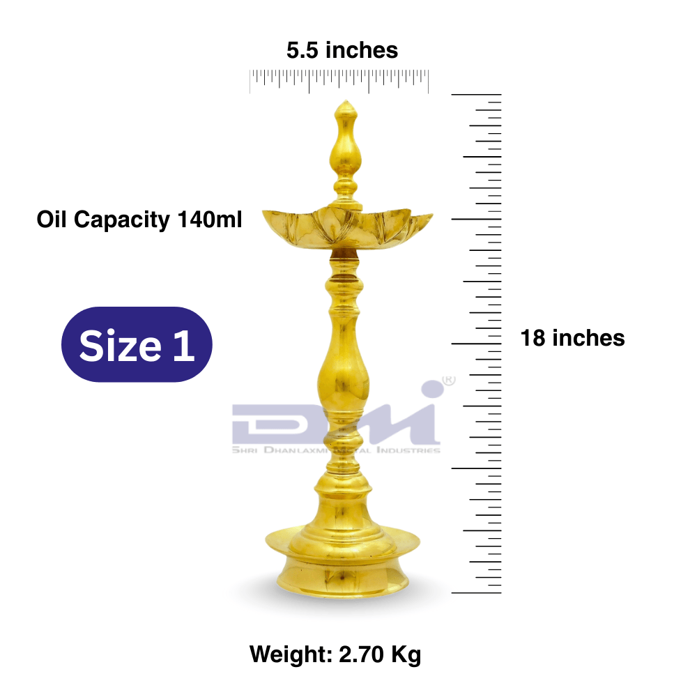 DMI 7 Faced Kalas/Kalash Samai (18 Inches) Plain Pattern Stand – Size No.1 - Image 2