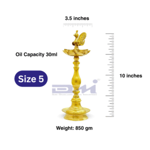 DMI 7 Faced Kalas/Kalash Samai (10 Inches) Plain Pattern Stand – Size No.5