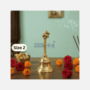 DMI Brass Nandi Ghanta – Traditional Puja Bell (7.7 Inches) Size No.2