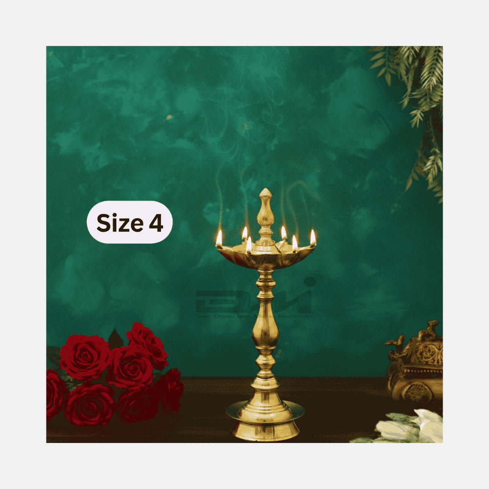 DMI 7 Faced Kalas/Kalash Samai (12 Inches) Plain Pattern Stand – Size No.4