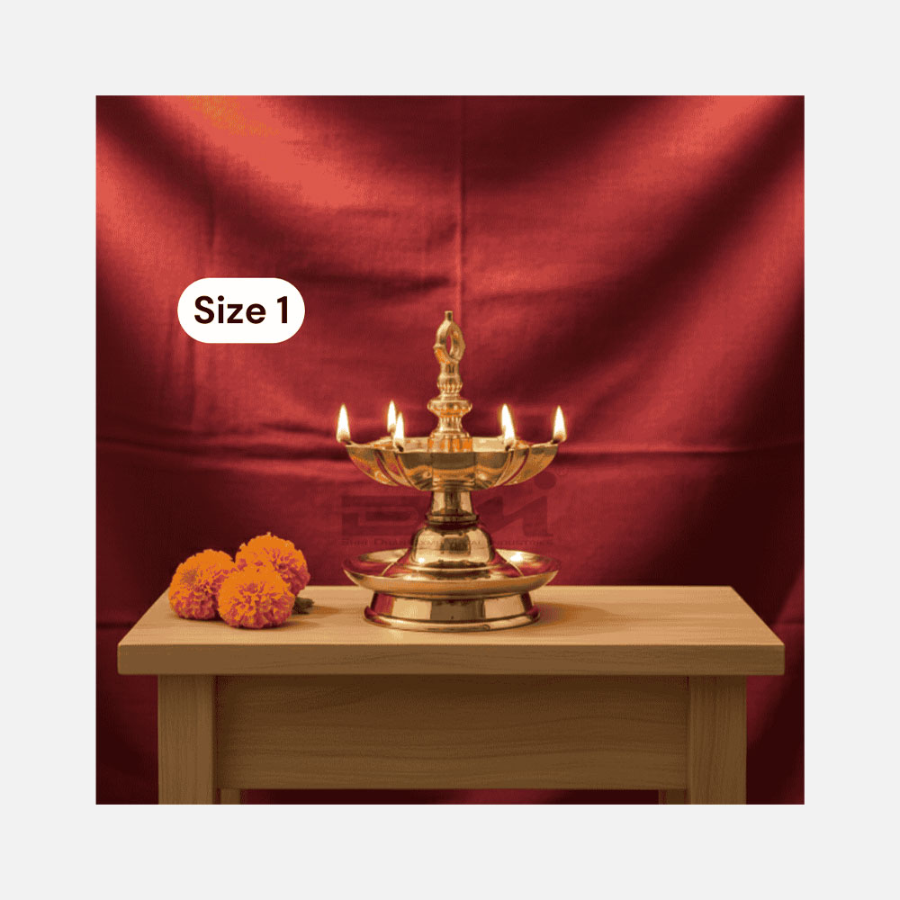 DMI’s Brass Goa Lamandeep (Weight: 2 kg) – Size No.1