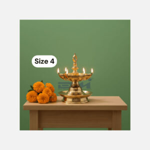 DMI’s Brass Goa Lamandeep (Weight: 900gm) – Size No.4