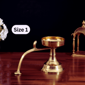 DMI Traditional Brass Dhuparti / Dhoop Aarti (3.5 Inches, 350gm) Size No.1