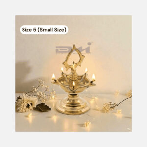 DMI Brass Goa Lamandeep Diya – Size No.5 (Small Size)