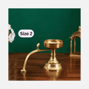 DMI Traditional Brass Dhuparti / Dhoop Aarti (3 Inches, 260gm) Size No.2